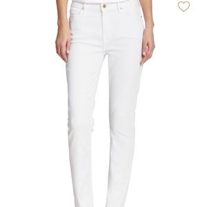 7 For All Mankind White straight-leg jeans size 27